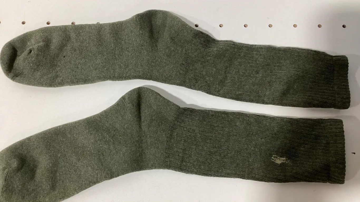 Ralph Lauren Mens Olive Green Crew Socks
