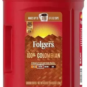 Folgers 100 Colombian Ground Coffee 40.3 oz