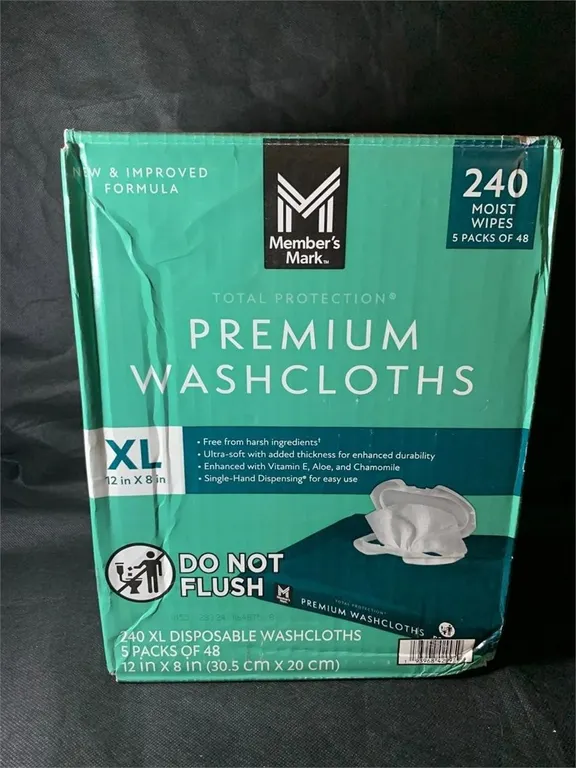 Adult Washcloths 12 x 8 240ct White