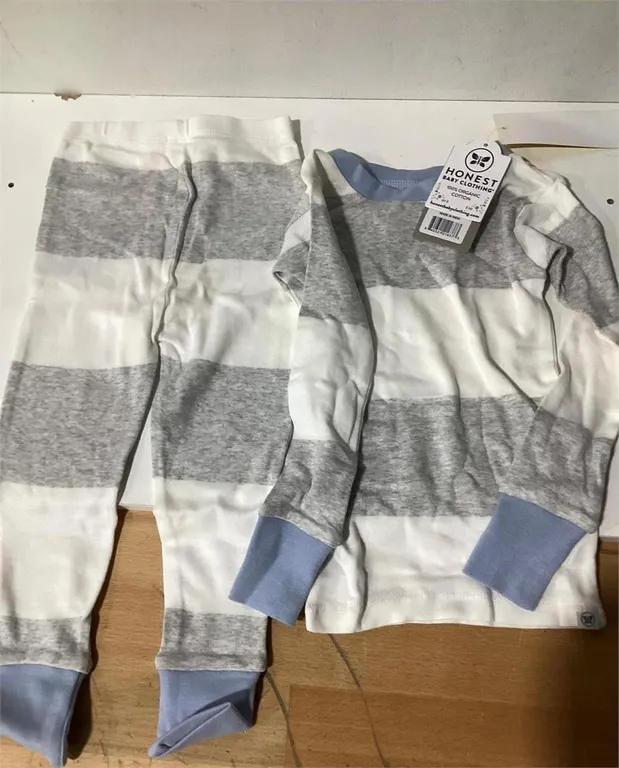 Honest Baby Clothing Stripe Pajama Set Size 3T