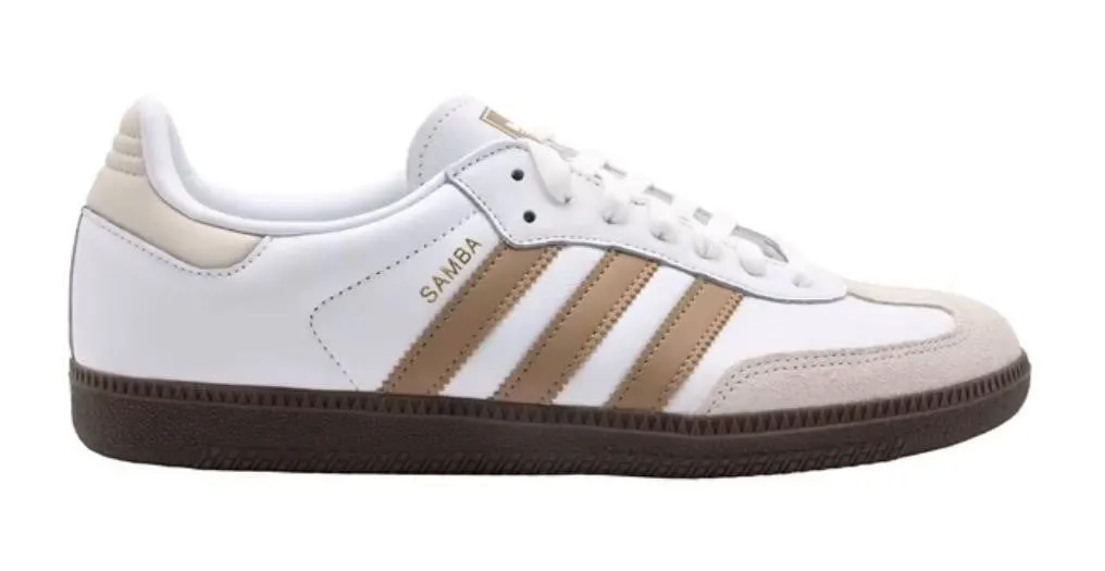 Adidas Samba OG Sneakers White Brown Size 12 Men