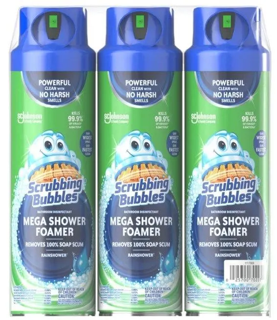 Scrubbing Bubbles Mega Shower Spray 20oz 3pk