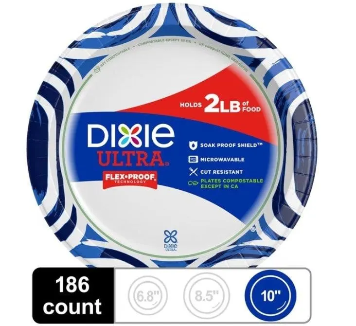Dixie Ultra Paper Plates 10-116 In 186ct