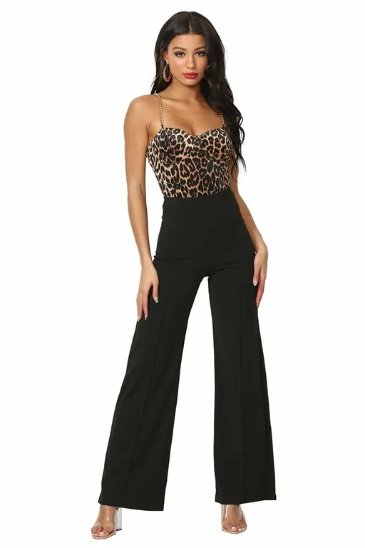Cemi Ceri Wide Leg Dress Pants Black Large