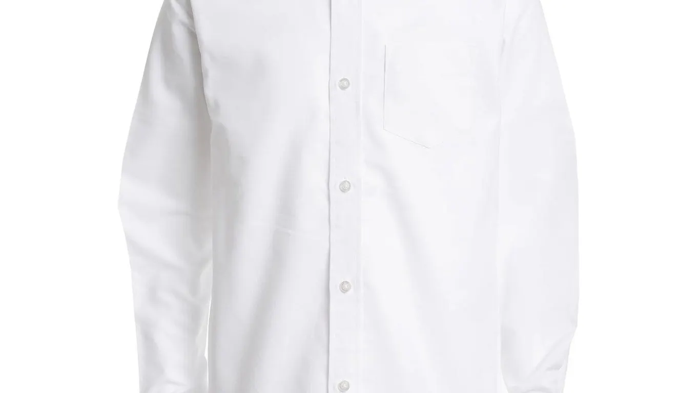 Izod Boys Long Sleeve Oxford Shirt White Size 10