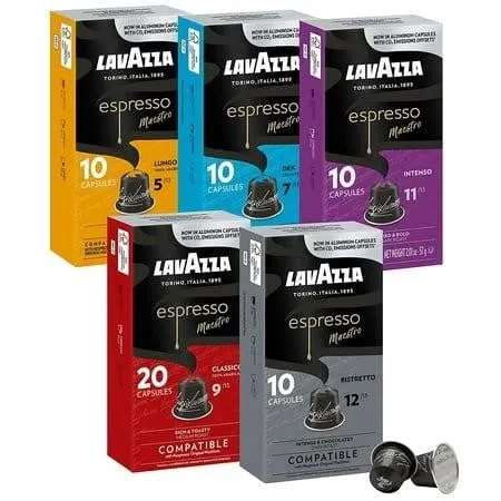 Lavazza Espresso Variety Pack 60ct for Nespresso