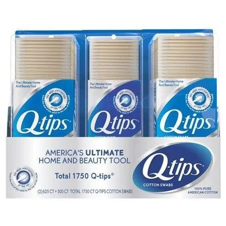 Q-tip Cotton Swabs 1750ct 3pk