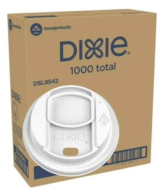Dixie Slider Lid For 10-20oz Hot Cups 1000ct