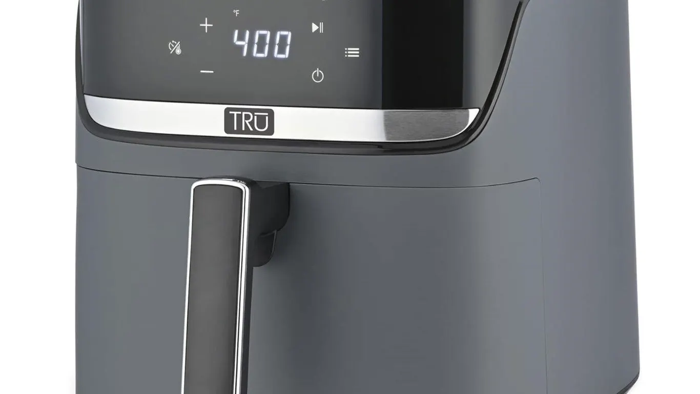 Tru 6-Quart Digital Air Fryer Matte Gray