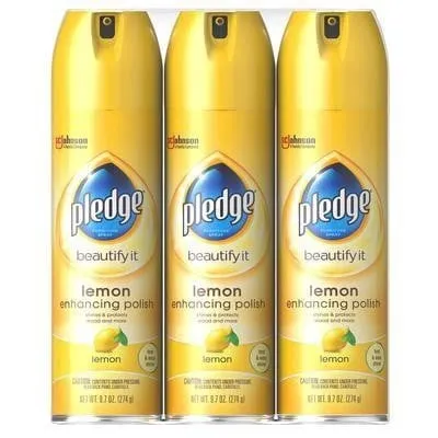 Pledge Enhancing Furniture Polish 9.7oz 3pk
