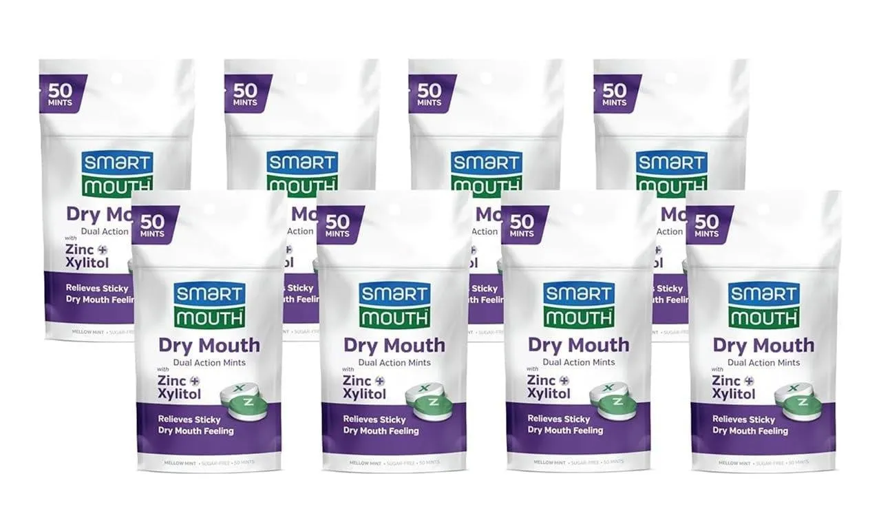 SmartMouth Dry Mouth Mints 50ct 8-Pack