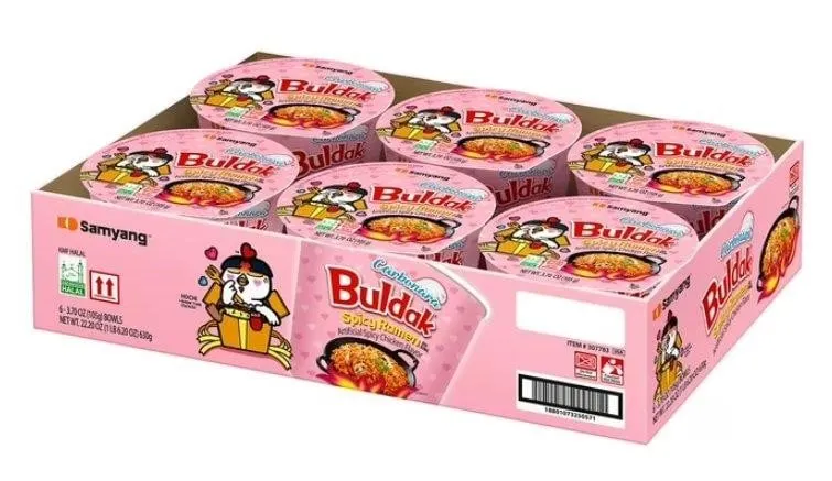 Samyang Buldak Carbonara Spicy Ramen 3.7oz 6pk