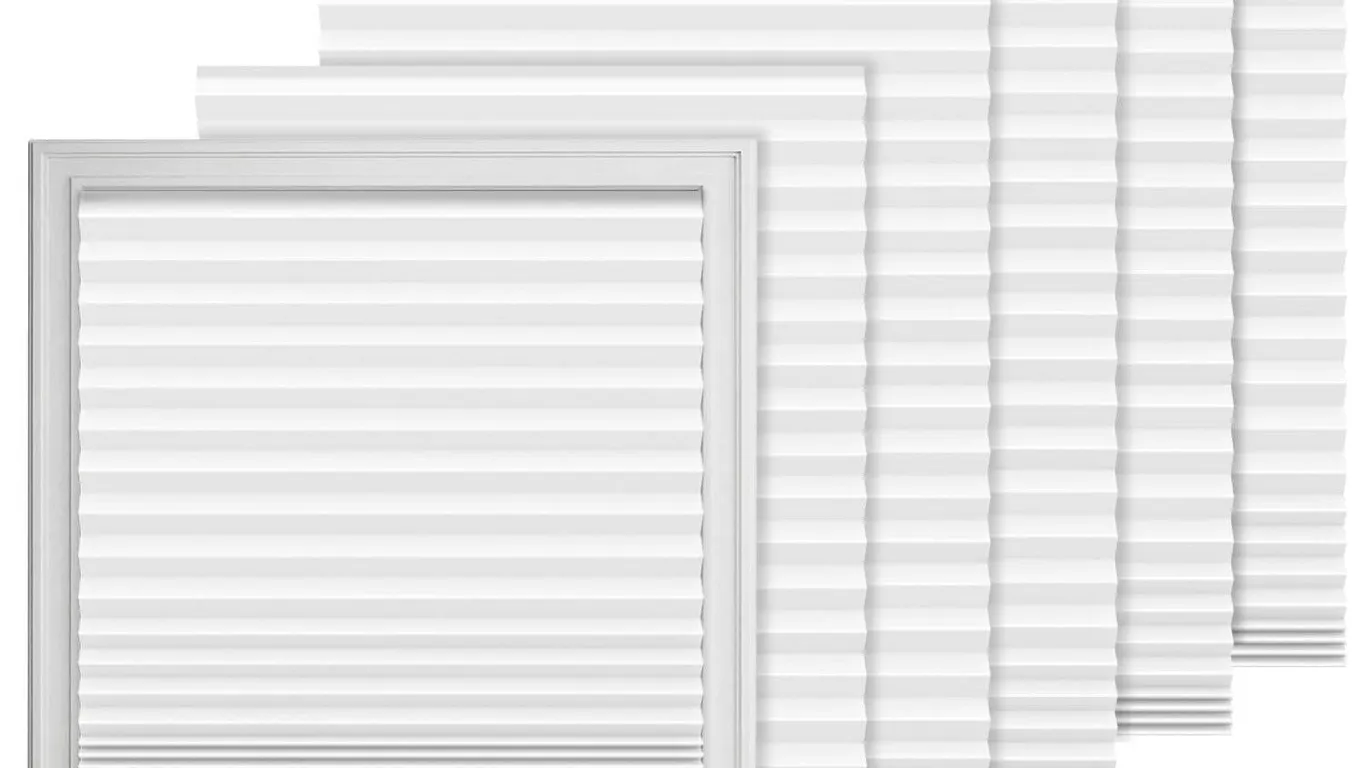 Neugodo 24 Pleated Window Shades White 4pk