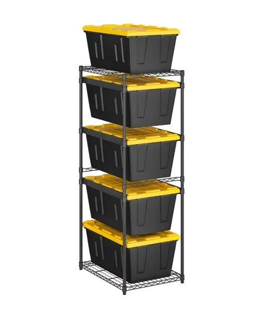 -Tier Storage Tote Rack 23.2W x 31D x 69.5H