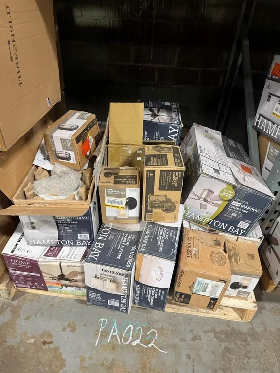 Mixed Lot Of Hampton Bay Lighting And Ceiling Fan