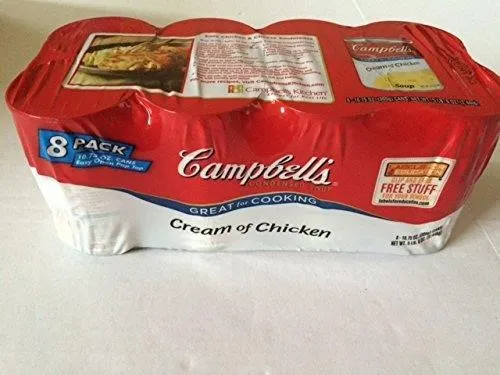 Campbells Cream Of Chicken Soup 10.5oz 8pk