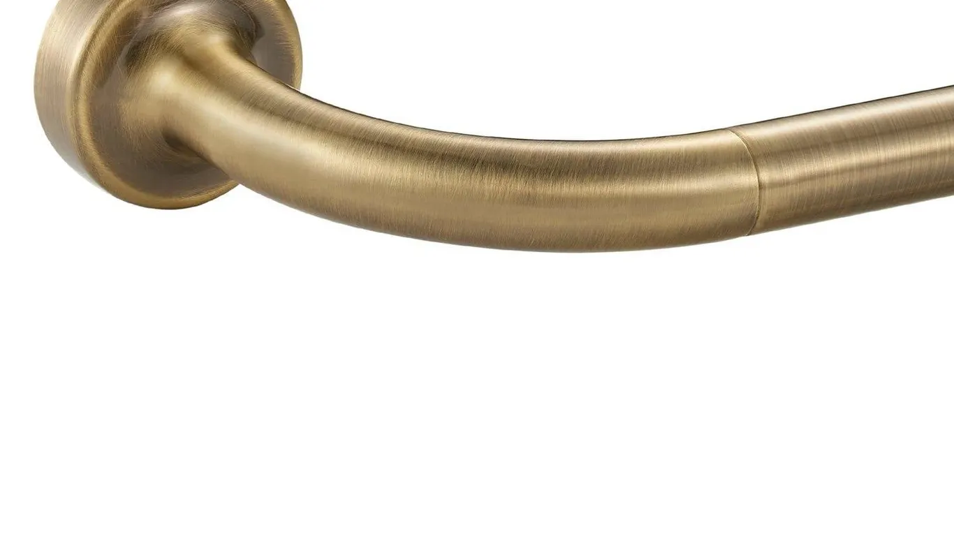 Lwiiom Adjustable Bronze Curtain Rod 28-48