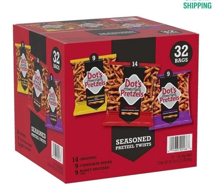 Dots Homestyle Pretzel Twists 1 oz 32pk
