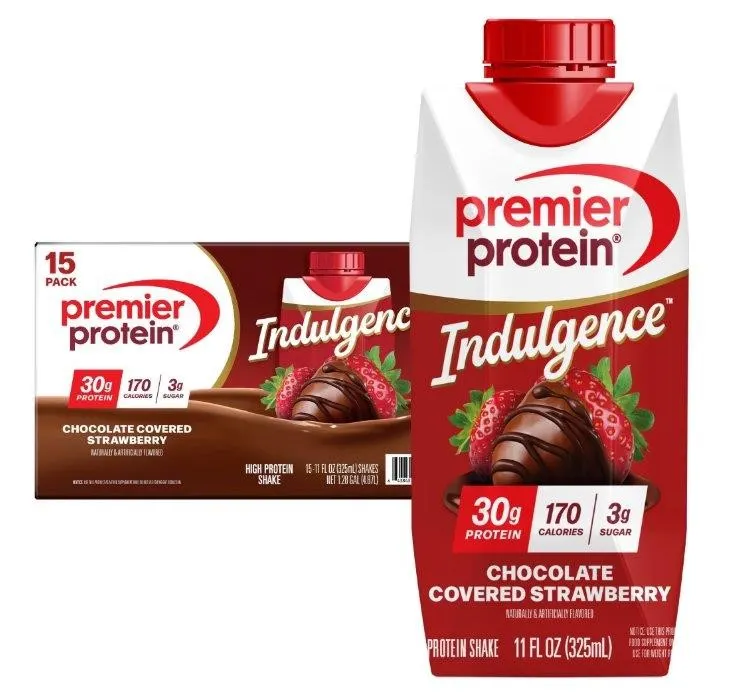 Premier Protein Chocolate Strawberry Shake 11oz...