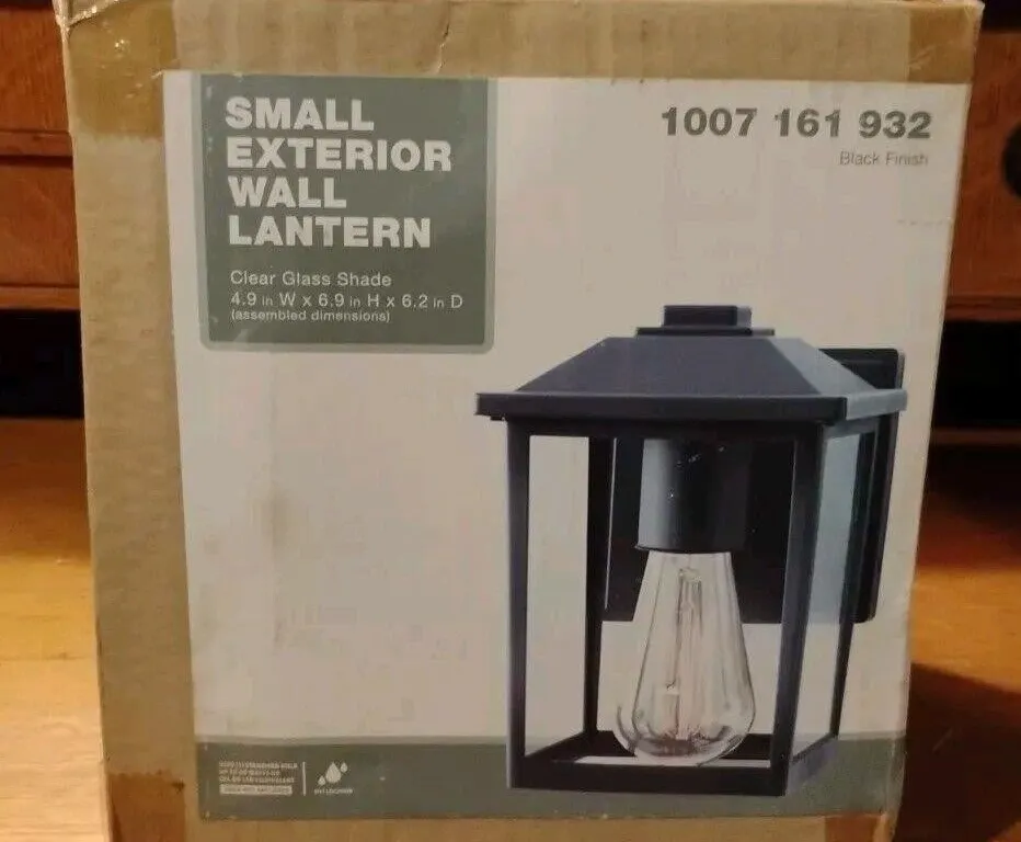 W2235-11 1-Light Black Outdoor Wall Light