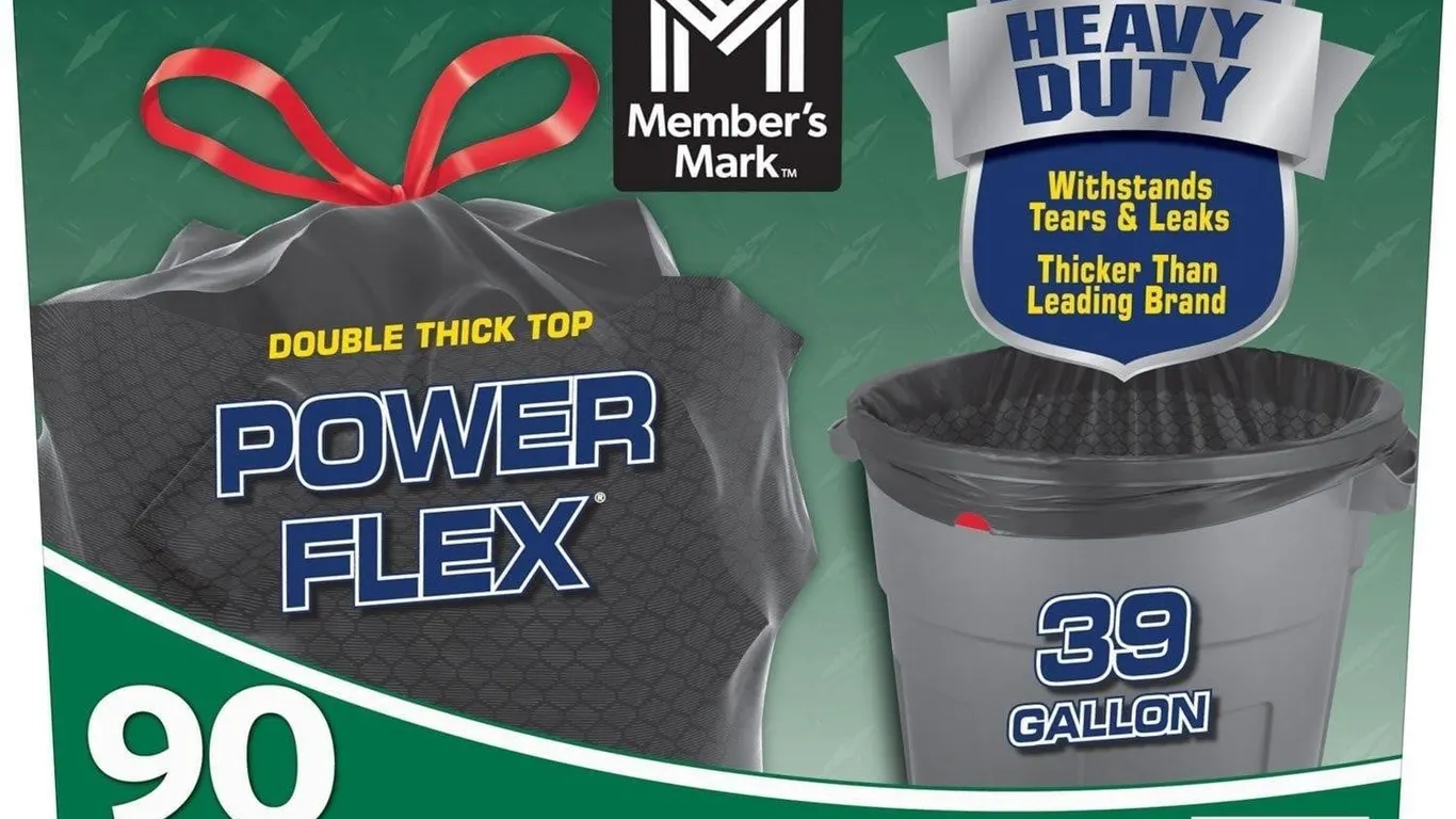 AS Retail 39 Gallon Power Flex Trash Bags 90ct