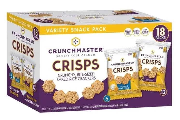 Crunchmaster Variety Snack Pack Crackers 18pk