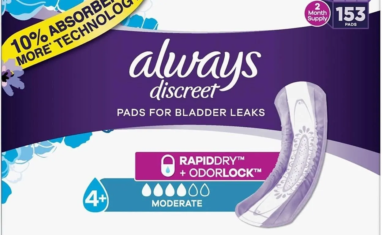 Always Discreet Incontinence Pads 153ct