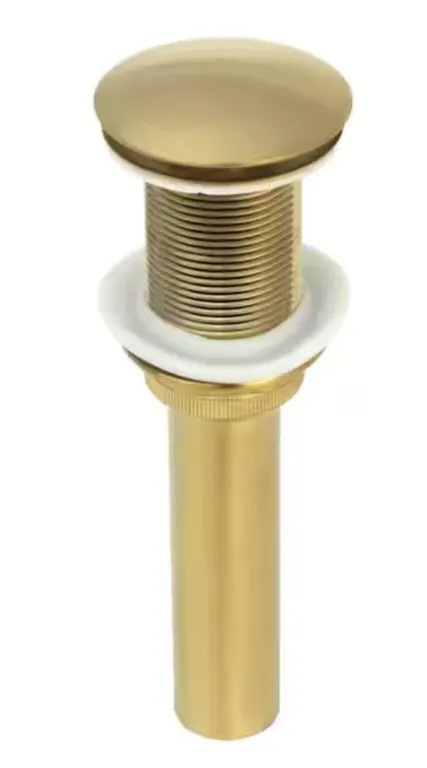 Akicon Brass Gold Pop-up Bathroom Sink Drain