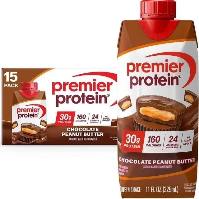 Premier Protein Chocolate Peanut Butter Shake 15pk