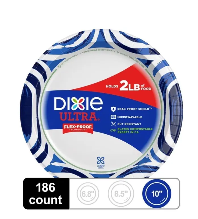 Dixie Ultra Paper Plates 10-116 In 186ct