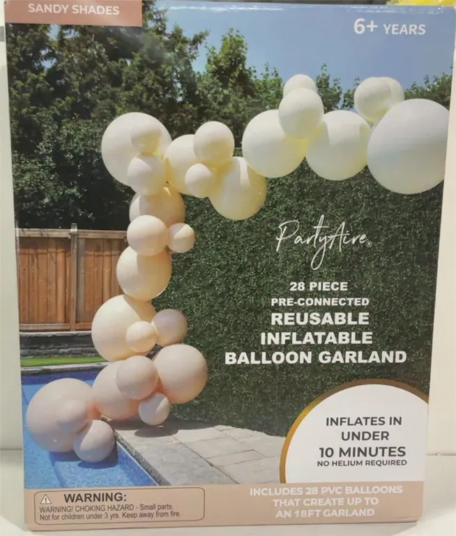PartyAire Inflatable Balloon Garland Sandy Shades