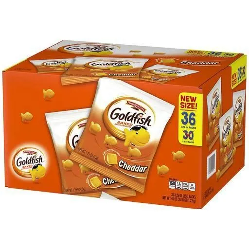 Goldfish Cheddar Crackers 1.25oz 36ct Pack