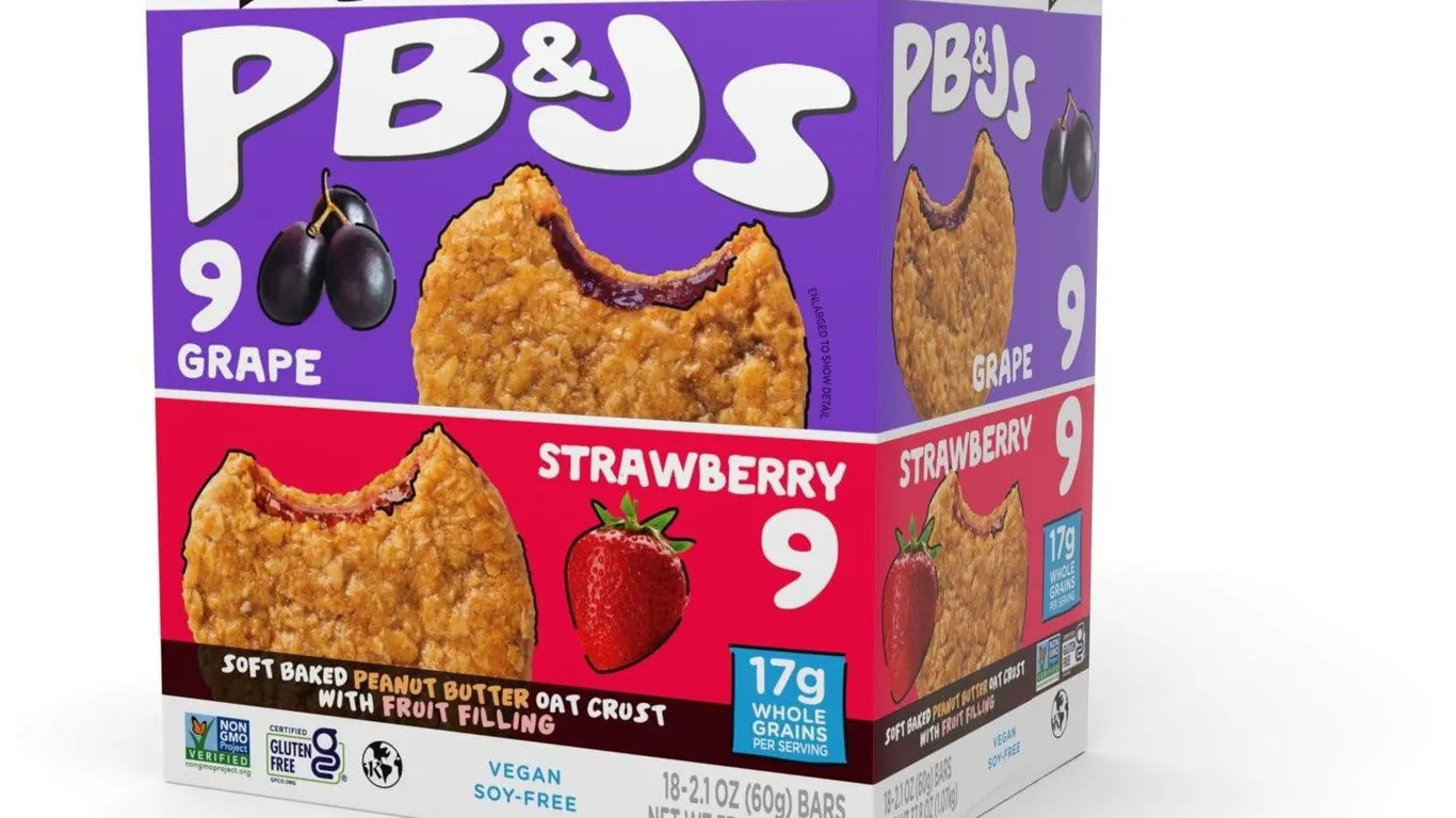Bobos PBJ Oat Snack Bars 18ct