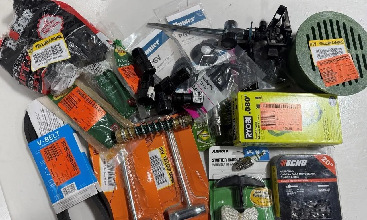 Mixed Lot Of Ryobi Echo Hunter Lawn Repair Parts