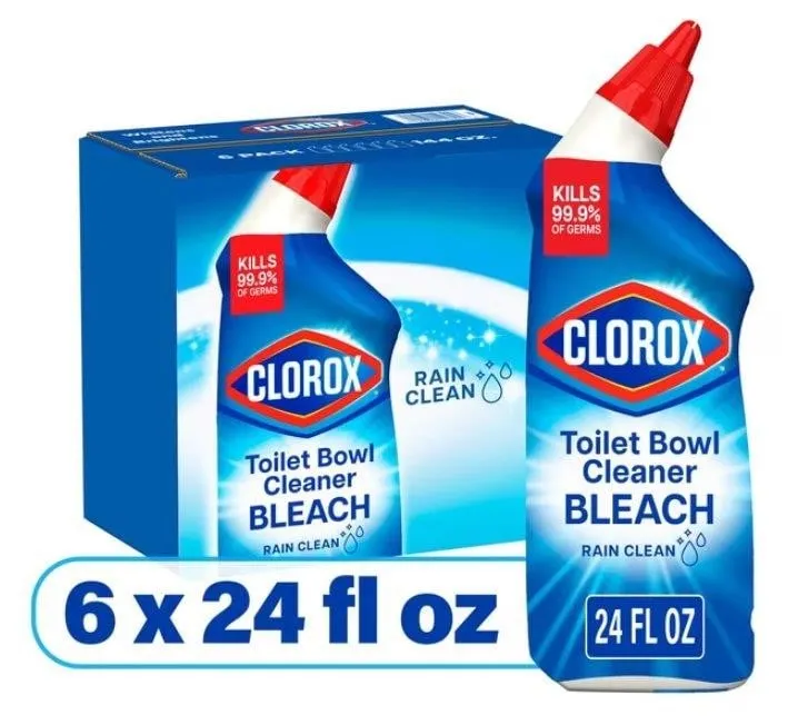 Clorox Toilet Bowl Cleaner Rain Clean 6pk 144oz