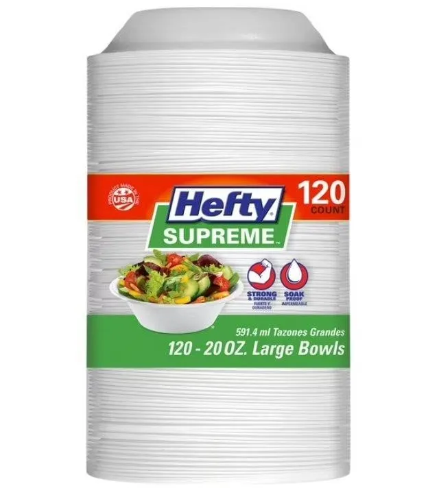 Hefty Supreme Foam Bowls 20oz 120ct
