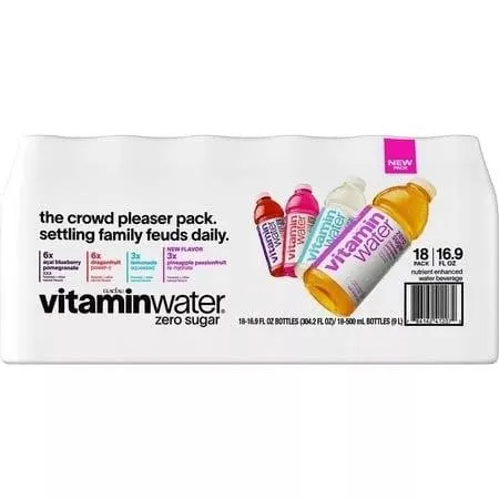 Glaceau Vitaminwater Zero Variety Pack 16.9oz 18ct