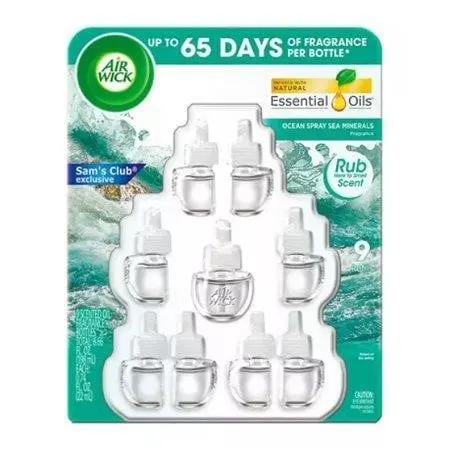 Air Wick Scented Oil Refills Ocean Spray 9ct