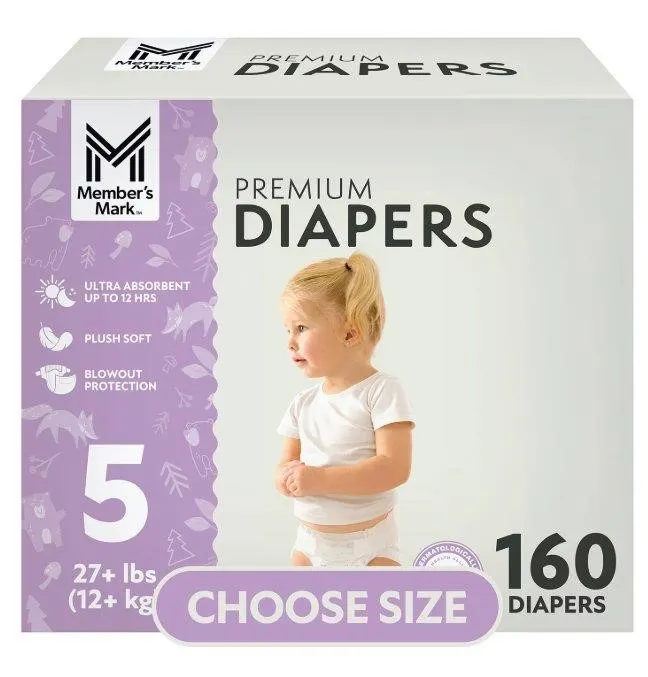 Premium Baby Diapers Size 5 160ct