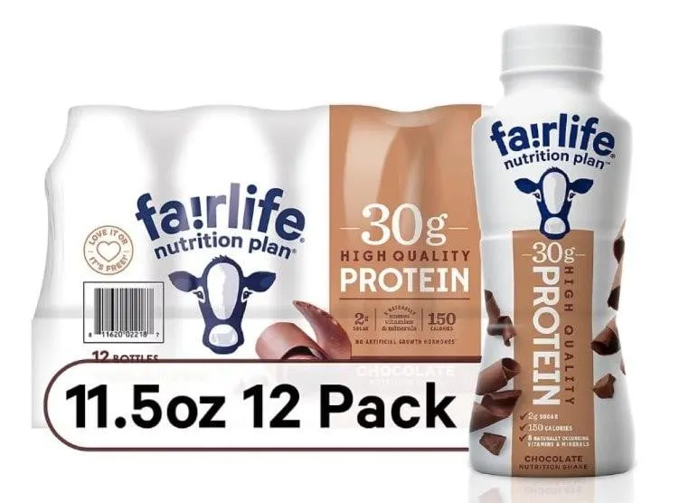 Fairlife Chocolate Protein Shake 11.5oz 12pk
