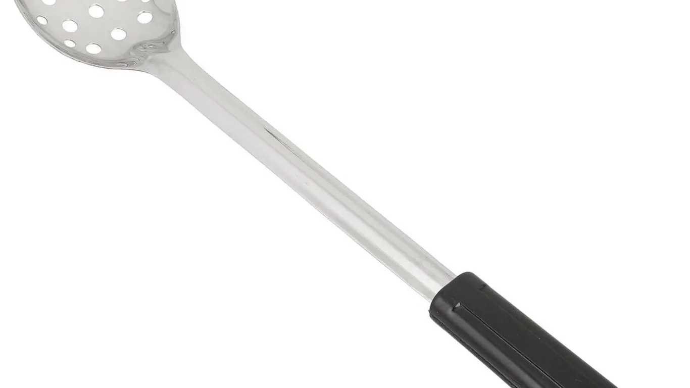 Winco 15 Perforated Stainless Steel Basting Spoon