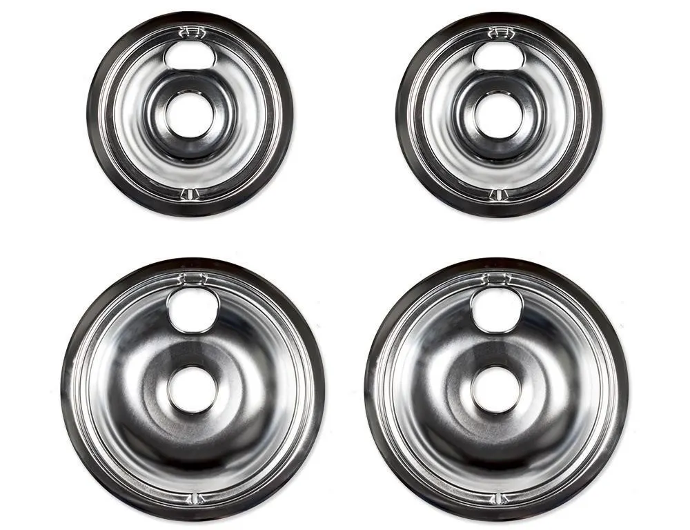 Everbilt 98231 Chrome Drip Bowls for GE Ranges 4pk