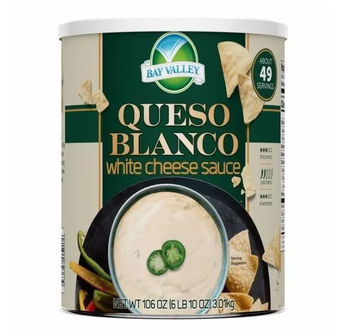 Bay Valley White Queso Cheese Sauce 106 oz.