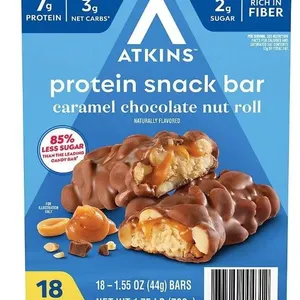 Atkins Caramel Chocolate Nut Roll Bars 18pk