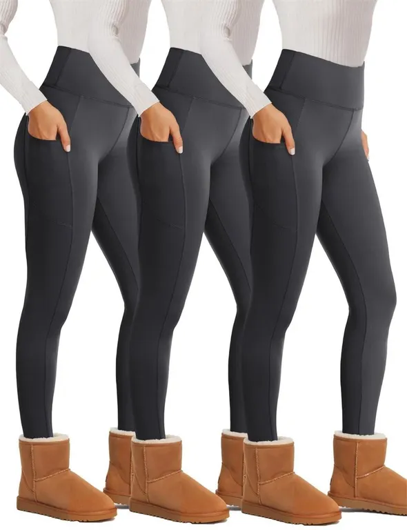 Showitty Fleece Lined Yoga Leggings...
