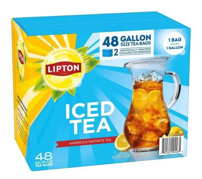 Lipton Iced Tea Gallon Size Tea Bags 48ct