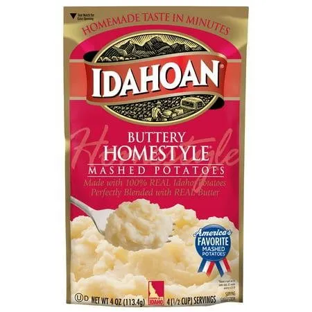 Idahoan Buttery Mashed Potatoes 4oz 12pk