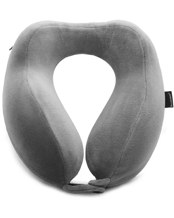 Brookstone Memory Foam Travel Neck Pillow