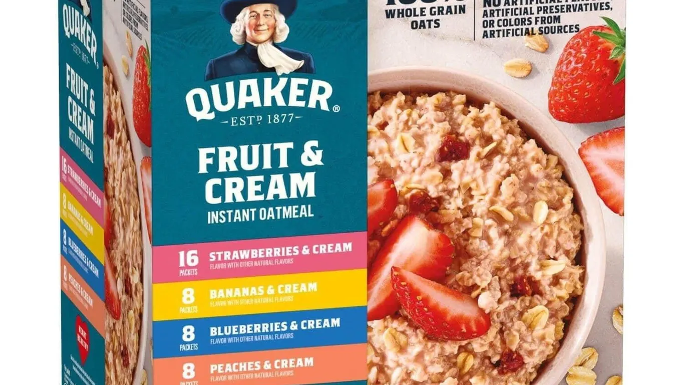 Quaker Fruit Cream Instant Oatmeal 40ct
