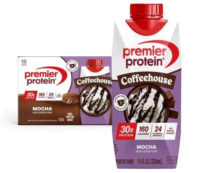 Premier Protein Coffeehouse Mocha Shake 11oz 15pk